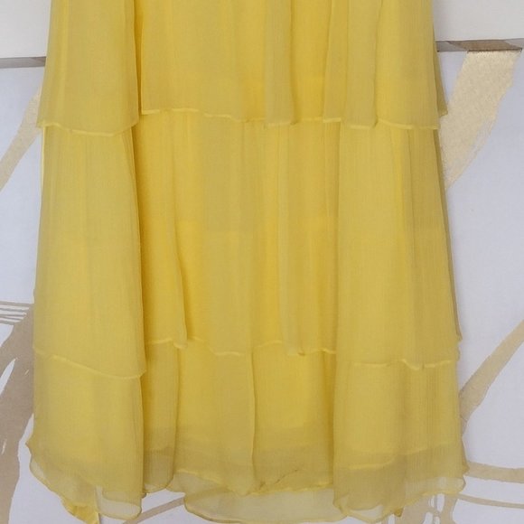 BCBG MAXAZRIA Pale Lime Evening Formal Gown - Picture 9 of 12